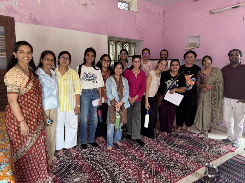Students from IIS University and Shoolini University helping with Surveys