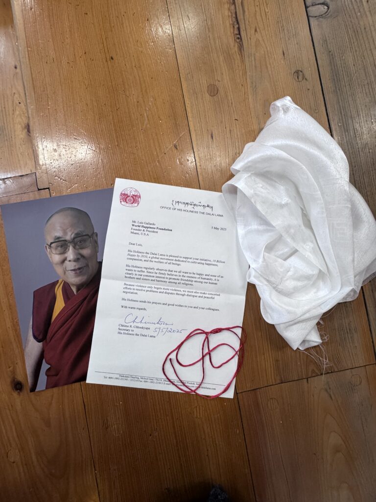 Dalai Lama and Luis Miguel Gallardo